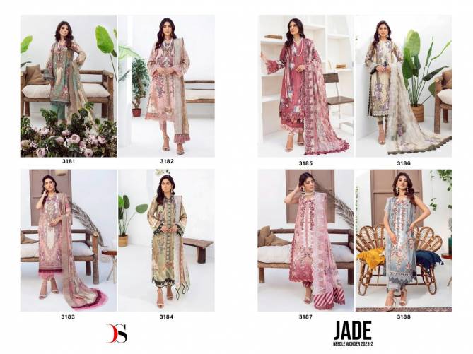 Jade Needle Wonder 2023 Vol 2 By Deepsy Cotton Salwar Suits Catalog
